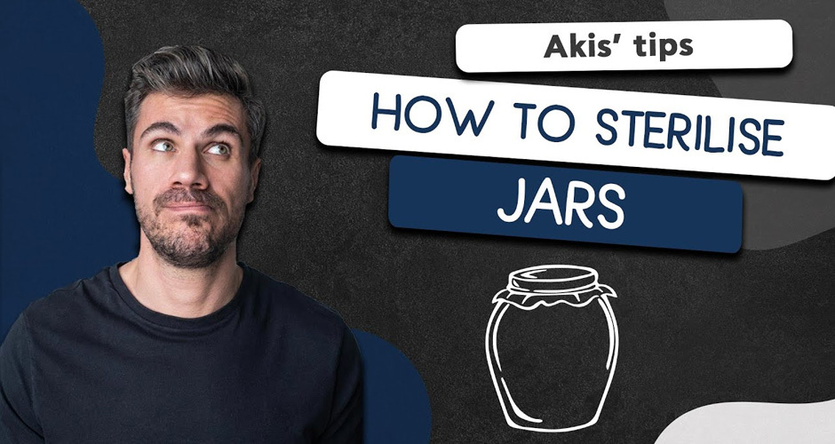 How to sterilise jars.