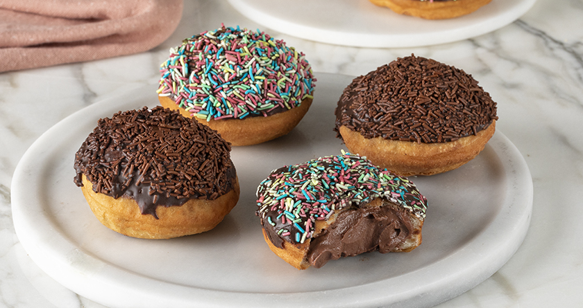 4 ingredient Chocolate Filled Donuts Akis Petretzikis