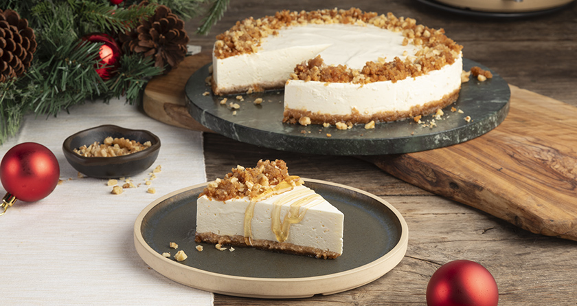 No-bake cheesecake with Greek Christmas honey cookies | Akis Petretzikis
