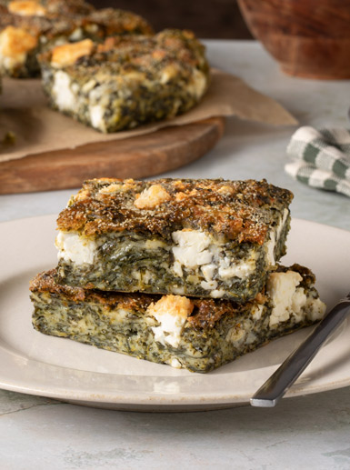 Air fryer Greek spinach pie