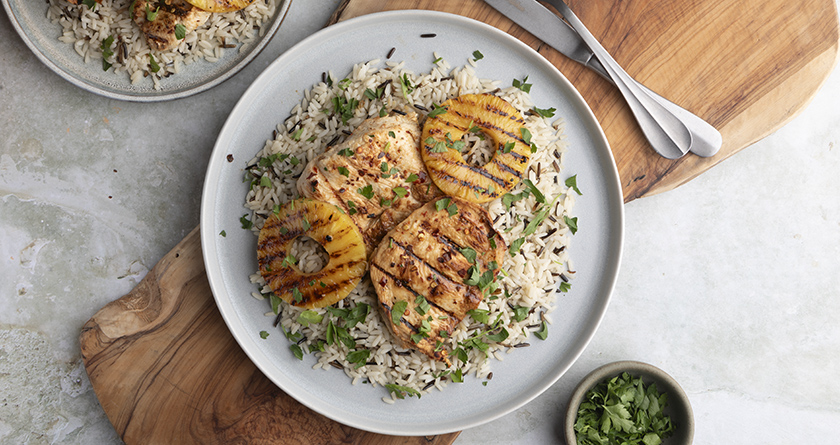 Grilled pineapple chicken | Akis Petretzikis