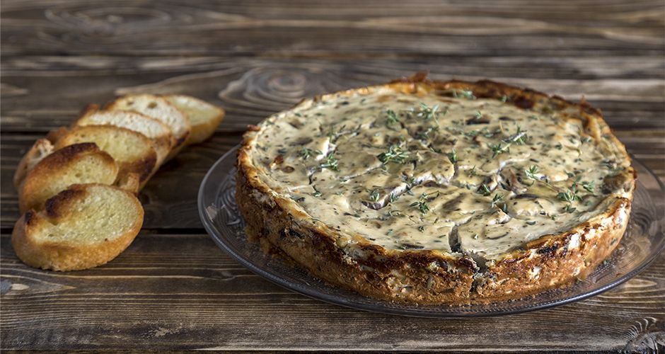 Savory mushroom cheesecake | Akis Petretzikis