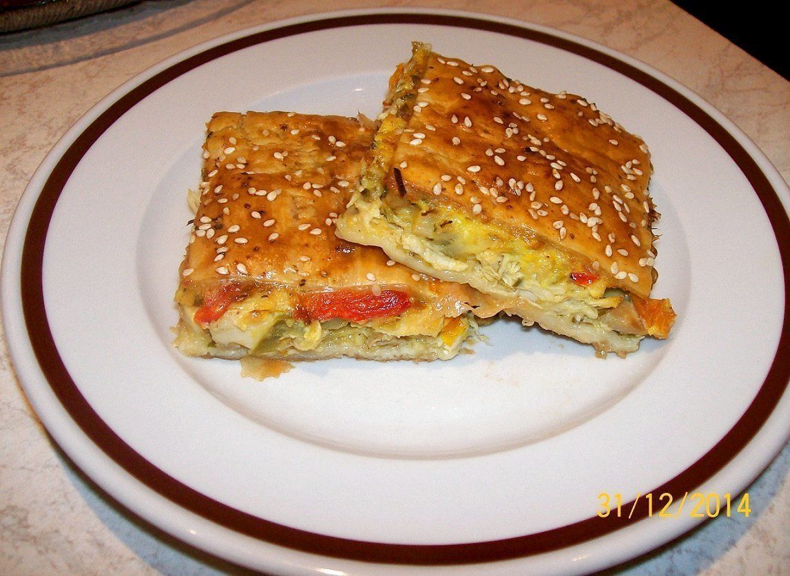 Κοτόπιτα με φύλλο σφολιάτας Άκης Πετρετζίκης