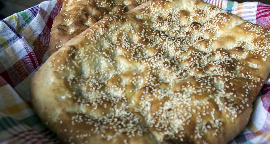 Greek Sesame Flatbread Lagana Akis Petretzikis